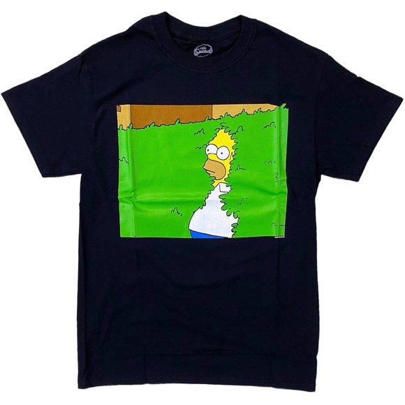 The Simpsons Men's Officially Licensed Homer Disappear In Bushes Tee T-Shirt - Picture 1 of 1